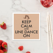 Line Dancing Geschenk Behalten Calm Dancer Cowboy Serviette (Beispiel)