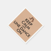 Line Dancing Geschenk Behalten Calm Dancer Cowboy Serviette (Ecke)