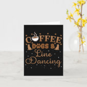 Line Dancing Group Tance Teacher Dancer Choreograf Karte (Gelbe Blume)