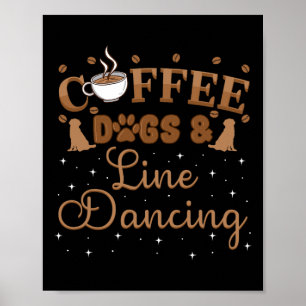 Line Dancing Group Tance Teacher Dancer Choreograf Poster