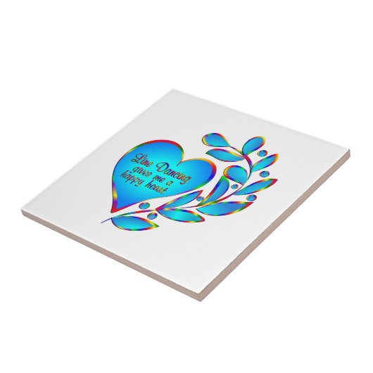 Line Dancing Happy Heart Fliese (Seite)