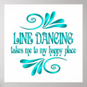 Line Dancing Happy Place Poster (Vorne)