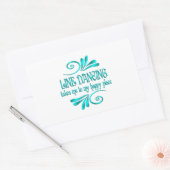 Line Dancing Happy Place Rechteckiger Aufkleber (Umschlag)