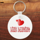 Line Dancing Hearts Schlüsselanhänger (Vorderseite)