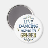 Line Dancing is Golden Magnet (Vorderseite/Rückseite)