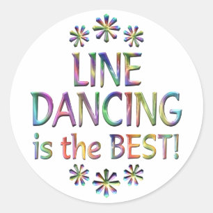 Line Dancing ist das Beste Runder Aufkleber