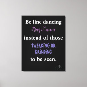 Line Dancing Kings/Queens I Leinwanddruck