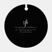 Line Dancing Kings/Queens I Ornament Aus Metall (Rückseite)