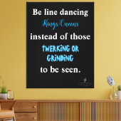Line Dancing Kings/Queens II Leinwanddruck (Insitu (Wohnzimmer))