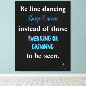 Line Dancing Kings/Queens II Leinwanddruck (Insitu (Holzboden))