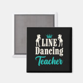 Line-Dancing-Lehrerin Magnet (Vorderseite/Rückseite)