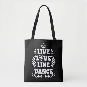 Line Dancing Liebe Country Western Line Tänzer Tasche