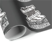 Line Dancing Life Funny Country Line Tänzer Boots Geschenkpapier (Rolleneckpunkt)