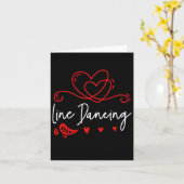 Line Dancing Line Dance 1 Karte (Gelbe Blume)