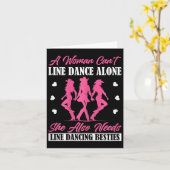 Line Dancing Line Dance 3 Karte (Gelbe Blume)