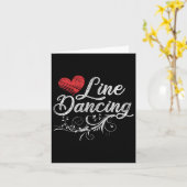 Line Dancing Line Dance Karte (Gelbe Blume)