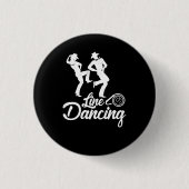 Line Dancing Line Tanz Tanz je Cowboy Button (Vorderseite)