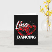 Line Dancing Lover Cowboy Valentines Day Gift Line Karte (Gelbe Blume)