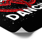 Line Dancing Lover Cowboy Valentines Day Gift Line Poster (Ecke)