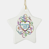 Line Dancing macht das Leben spärlich Keramik Ornament (Rechts)