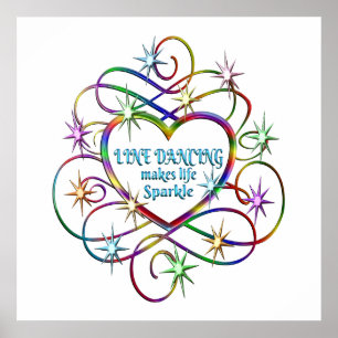 Line Dancing macht Leben sparsam Poster