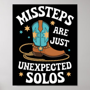 Line Dancing MisSteps sind nur unerwartet Solos Li Poster
