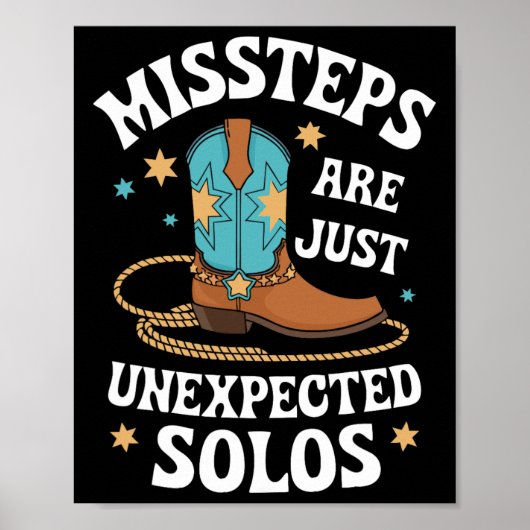 Line Dancing MisSteps sind nur unerwartet Solos Li Poster (Vorne)