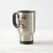 Line Dancing My Therapy Stainless Steel Tasse (Vorderseite Links)