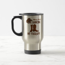 Line Dancing My Therapy Stainless Steel Tasse