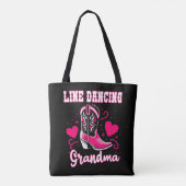 Line Dancing Oma Geschenk Tasche (Rückseite)