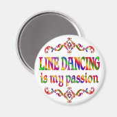 Line Dancing Passion Magnet (Vorderseite/Rückseite)