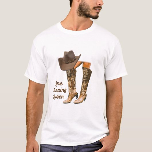 Line Dancing Queen T-Shirt (Vorderseite)