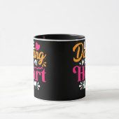 Line Dancing Quote Dancer Puppen Text Design Tasse (Zentrum)