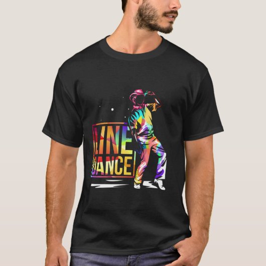 Line Dancing Sport T-Shirt (Vorderseite)