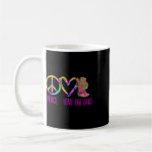 Line Dancing Tance Gefärbte Krawatte Peace Liebe L Kaffeetasse (Links)
