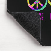 Line Dancing Tance Gefärbte Krawatte Peace Liebe L Mousepad (Ecke)