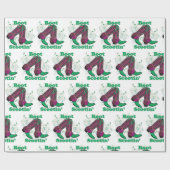 Line Dancing Western Cowboy Boots Boot Scootin' Geschenkpapier (Flach)