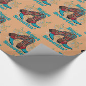 Line Dancing Western Cowboy Boots Boot Scootin' Geschenkpapier (Ecke)