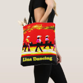 Line Dancing Western Group Red Black Tasche (Von Nahem)