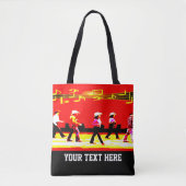 Line Dancing Western Group Red (YOUR TEXT) Tasche (Vorderseite)