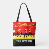 Line Dancing Western Group Red (YOUR TEXT) Tasche (Rückseite)