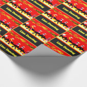 Line Dancing Western Gruppe Rot Gelb Geschenkpapier (Ecke)