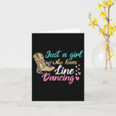 Line Dancing Western Nur ein Mädchen, die Lieben L Karte (Gelbe Blume)