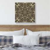 Line Drawing Sepia Tan Abstract Calm Home Wall Art Leinwanddruck (Insitu (Schlafzimmer))