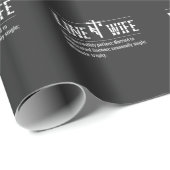 Line Ehefrau Lineman Husband Verheiratet Electrica Geschenkpapier (Rolleneckpunkt)