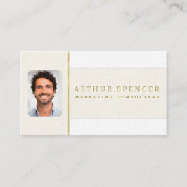 Line Goldene Minimalistische Berufliche Visitenkar Visitenkarte