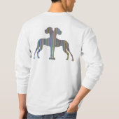 Line Great Dane T-Shirt (Rückseite)