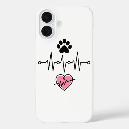 Line Heart Pays Liebhaber Case-Mate iPhone Hülle (Rückseite)