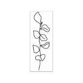 Line Illustration Art Blume Gummistempel (Prägung)