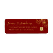 Line Kirschblüte Chinesische Hochzeitsstimmung Rüc (Vorne)